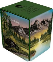 Ultra Pro - Alcove Flip Deck Box - Bob Ross Mighty Mountain Retreat